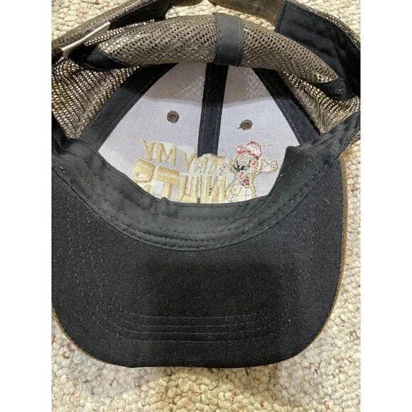 "Try My Nuts" Nut Company Baseball Cap Hat Adjustable Brown Red - Picture 5 of 7